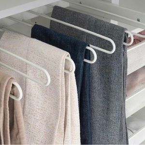 IKEA Komplement pants slide rack in white